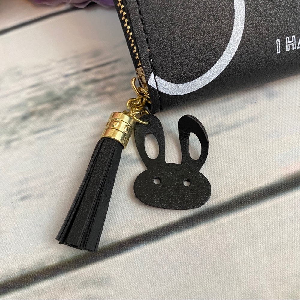 Vegan Leather Black Mickey Mouse Coin Purse Wallet - Picture 5 of 11